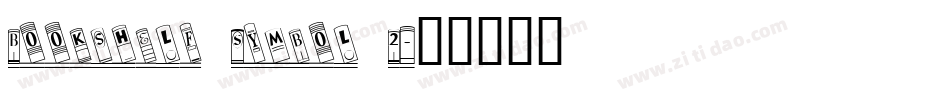 Bookshelf Symbol 2字体转换